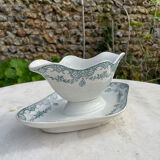 Sauce boat 1900 iron earth model Versailles St Amand