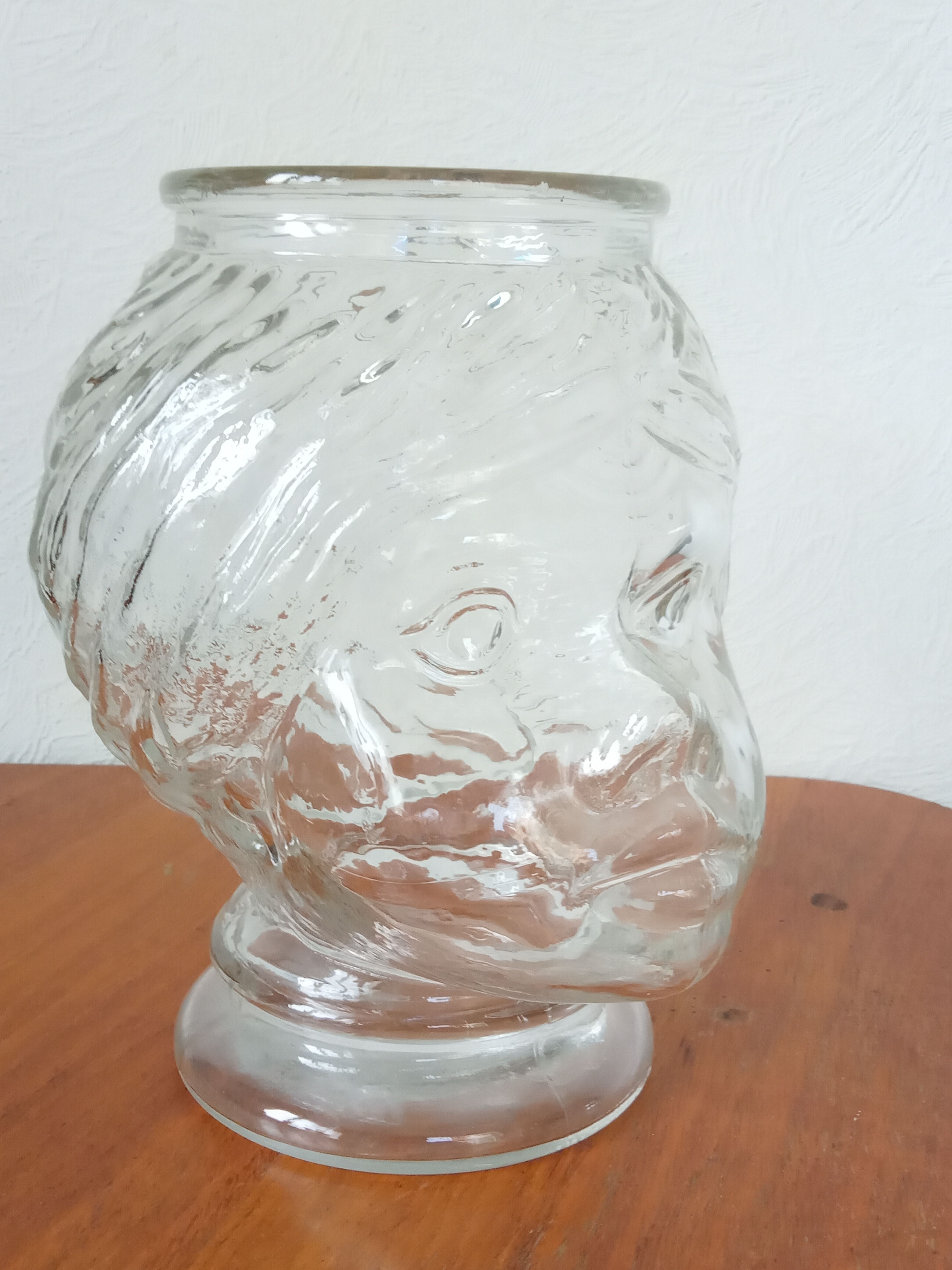 Glass vase head Moor