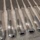 12 silver-plated table knives by Ercuis, Senlis pattern, 24.7cm