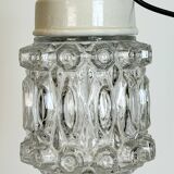 Vintage White Porcelain Pendant Light, 1970s