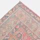 Tapis turc vintage bleu marine et rouge