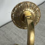 Deux bougeoirs muraux en bronze style Empire