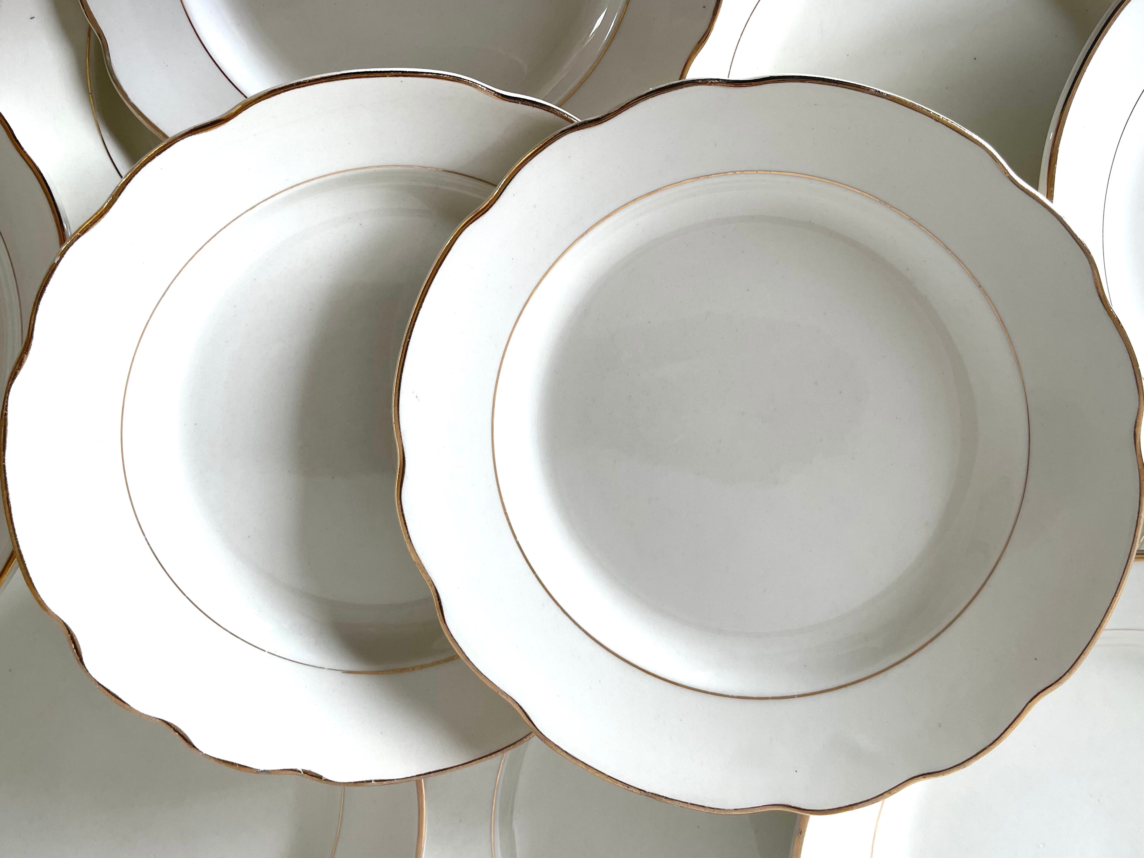 12 Gien vintage dessert plates