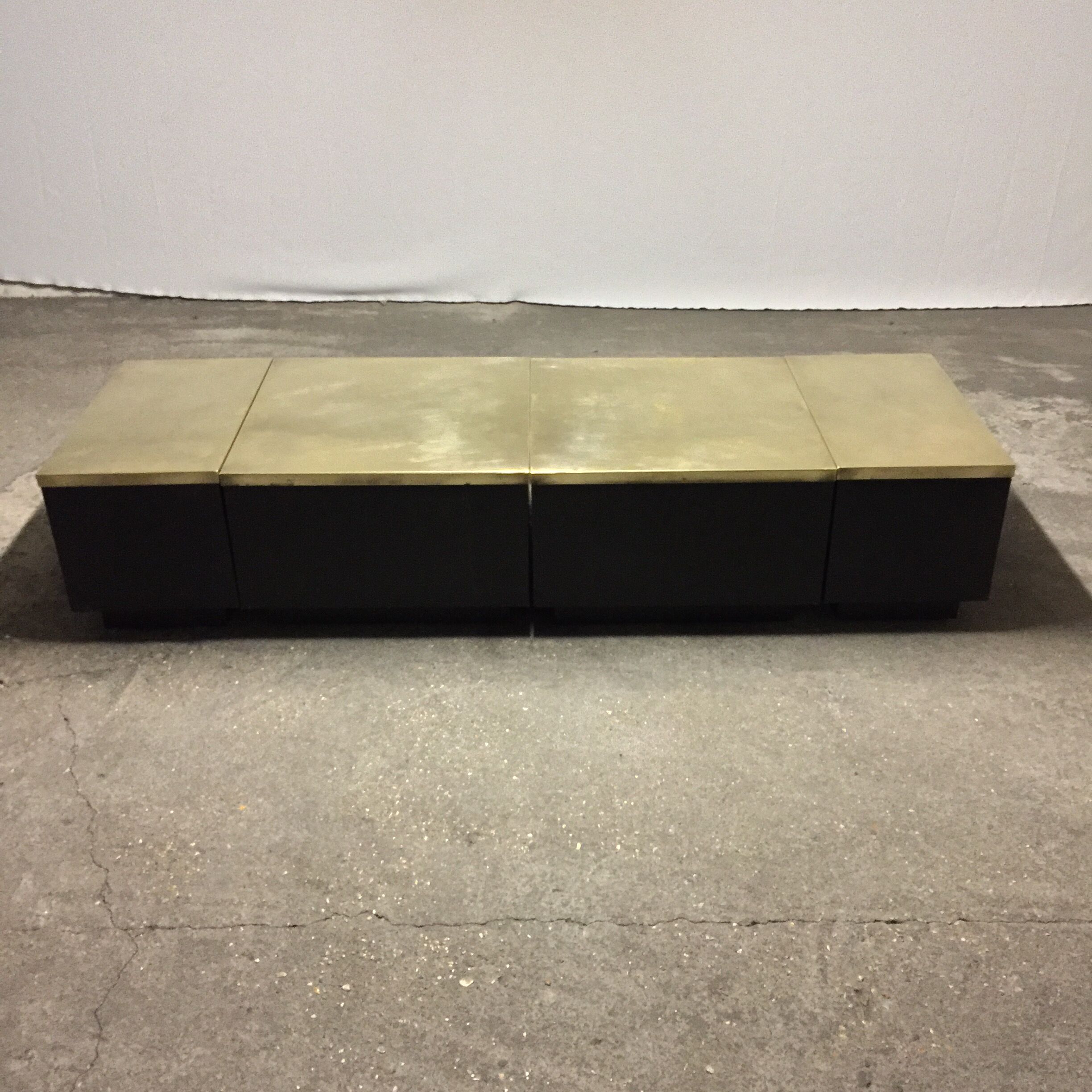 Brass coffee tables