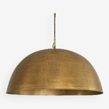 Brass dome suspension lamp, Moroccan pendant lamp