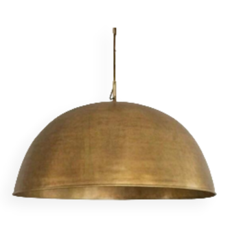 Brass dome suspension lamp, Moroccan pendant lamp