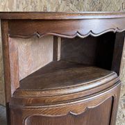 Encoignure à porte, merisier style louis XV, vintage, années 60