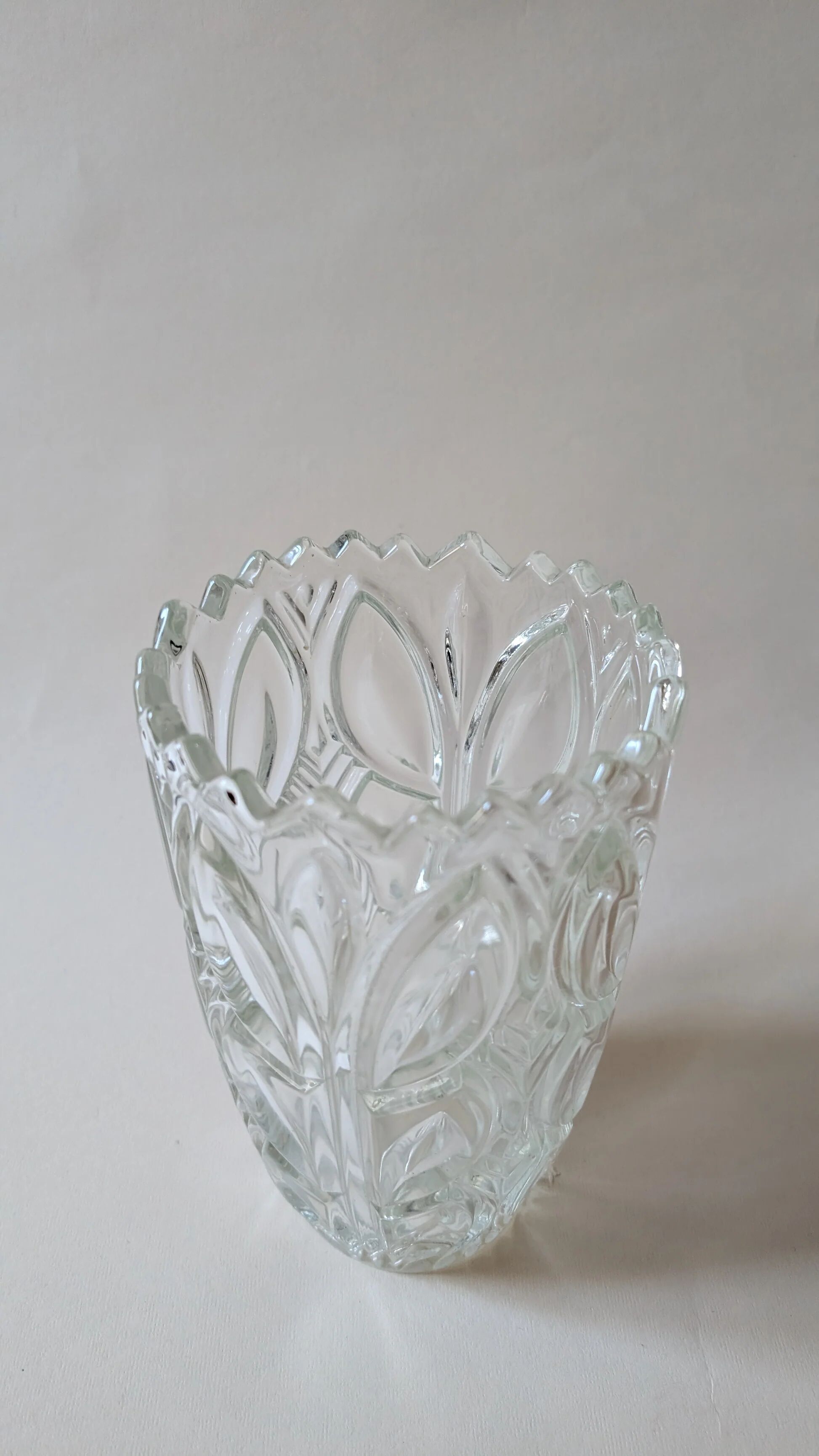 Cut glass vase