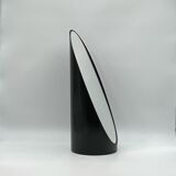 Unghia / lipstick lacquered black tabletop mirror, 70s