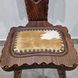 Folk art tripod chair