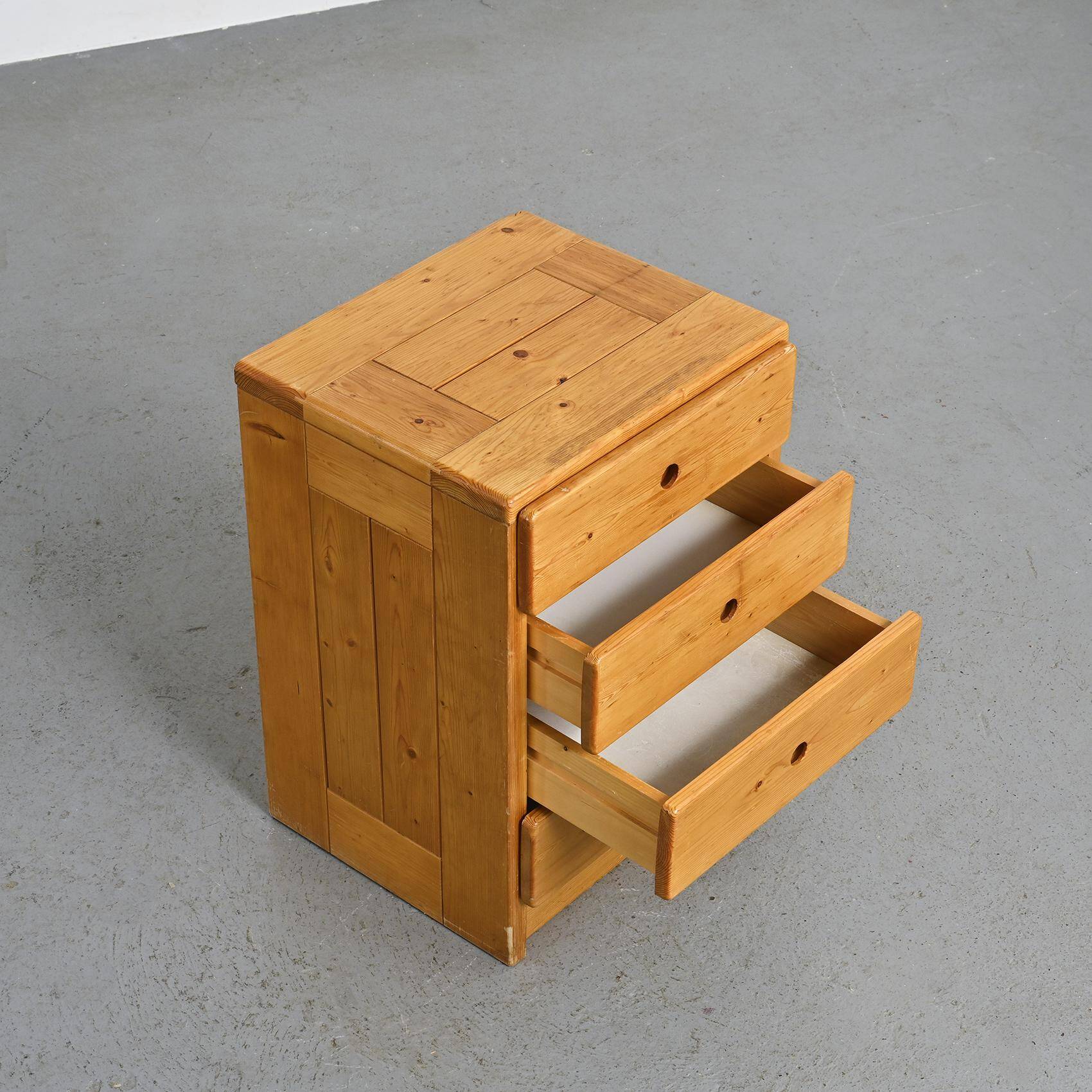 Pine chest of drawers, Les Arcs 1800, France