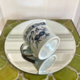 Pot à lait en grès décor fleurs