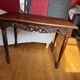 Belle Époque Desk — Carved openwork mahogany, baluster legs