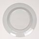 Série de 10 assiettes plates blanches et bleu