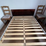 Vintage bed and its box spring