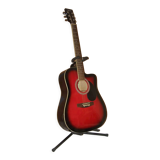 6-string folk guitar "Jervis" with stand support