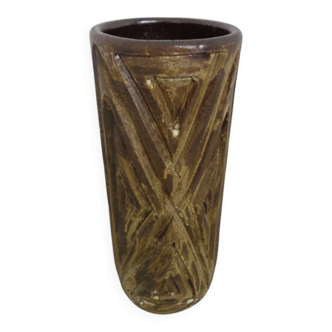 Large Brutalist Ceramic Umbrella Stand, Italy, 1960s