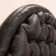 Chaise longue en cuir noir Verner Panton pour Fritz Hansen, années 1970.