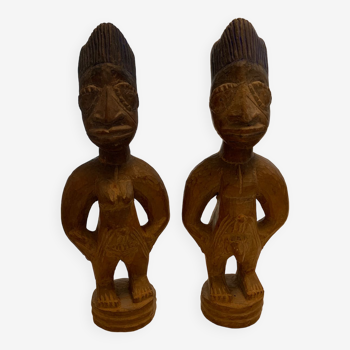 Statuettes africaines en bois (couple)