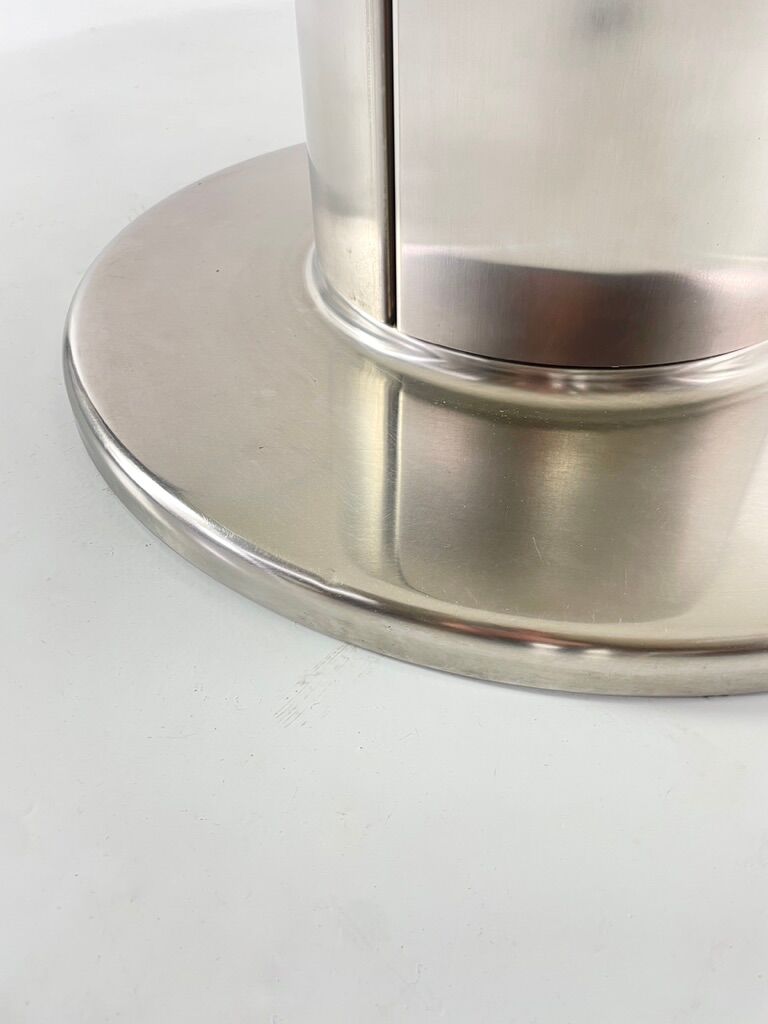 Table in laminate and aluminum Italy 1970s