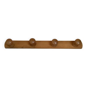 Pine wood coat rack