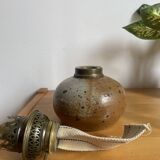 Stoneware oil lamp