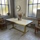 Brass table 1970 Italian lacquer