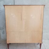 Empire style display cabinet in mahogany veneer