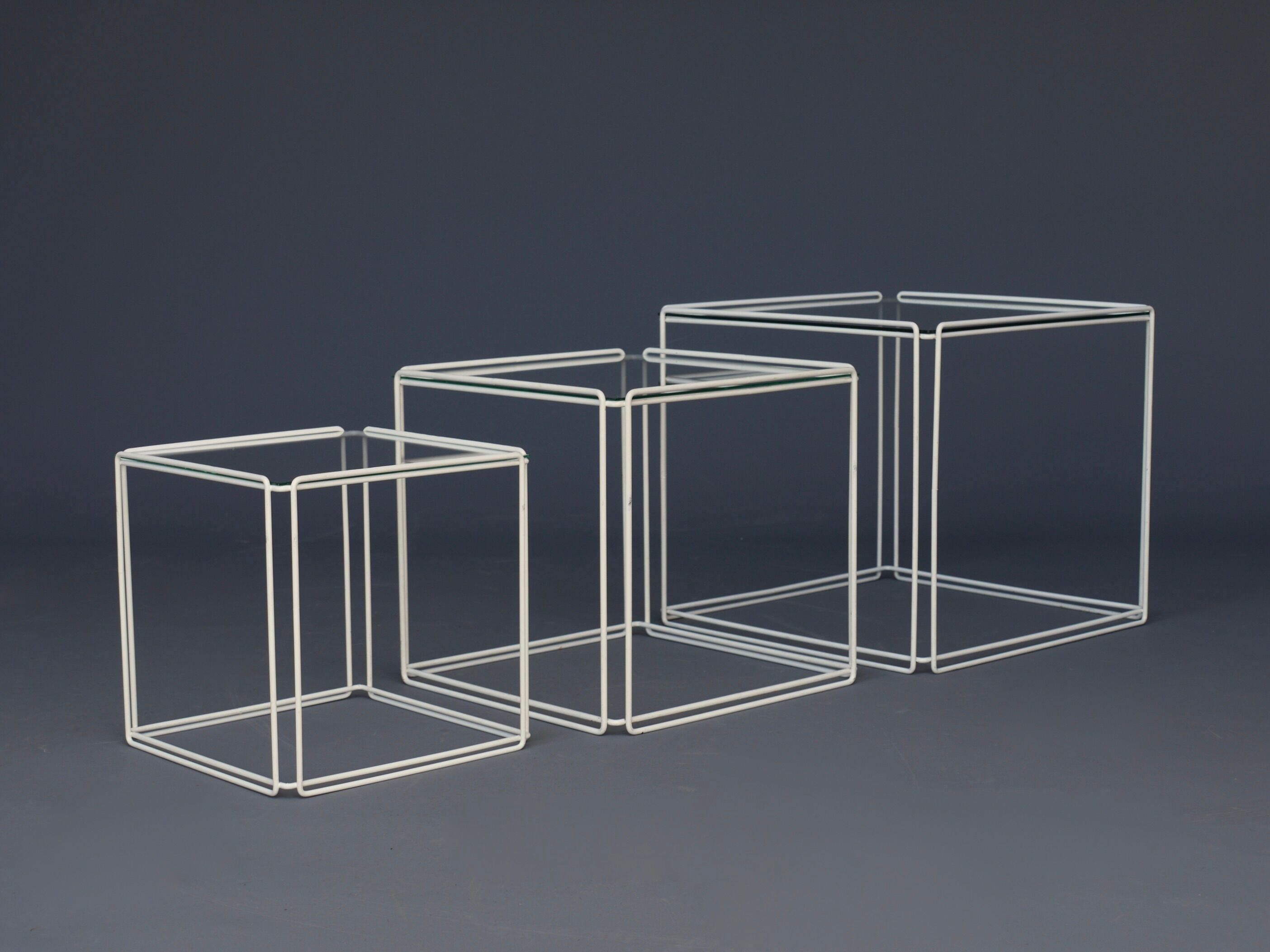 Vintage Isocele Nesting Tables by Max Sauze 1970s