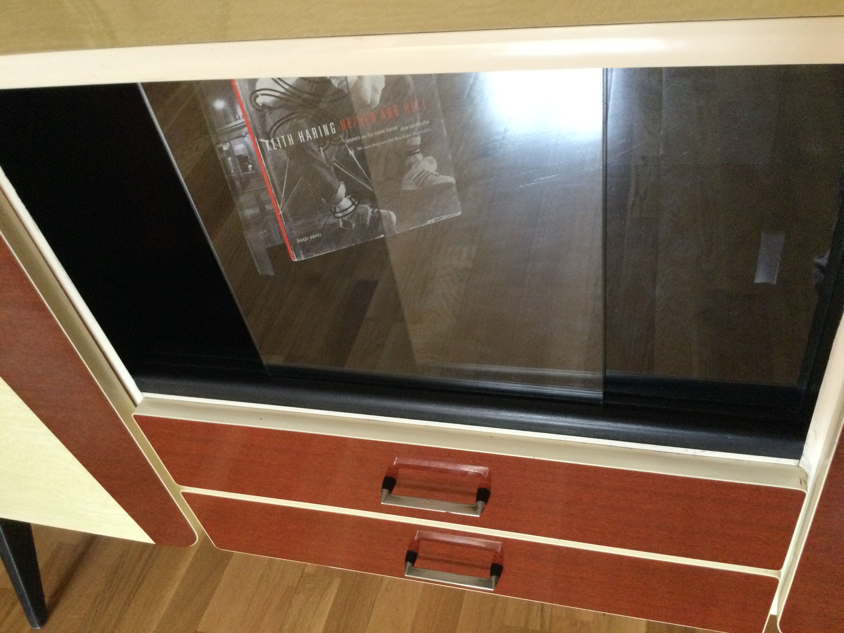 Enfilade vintage bois et formica
