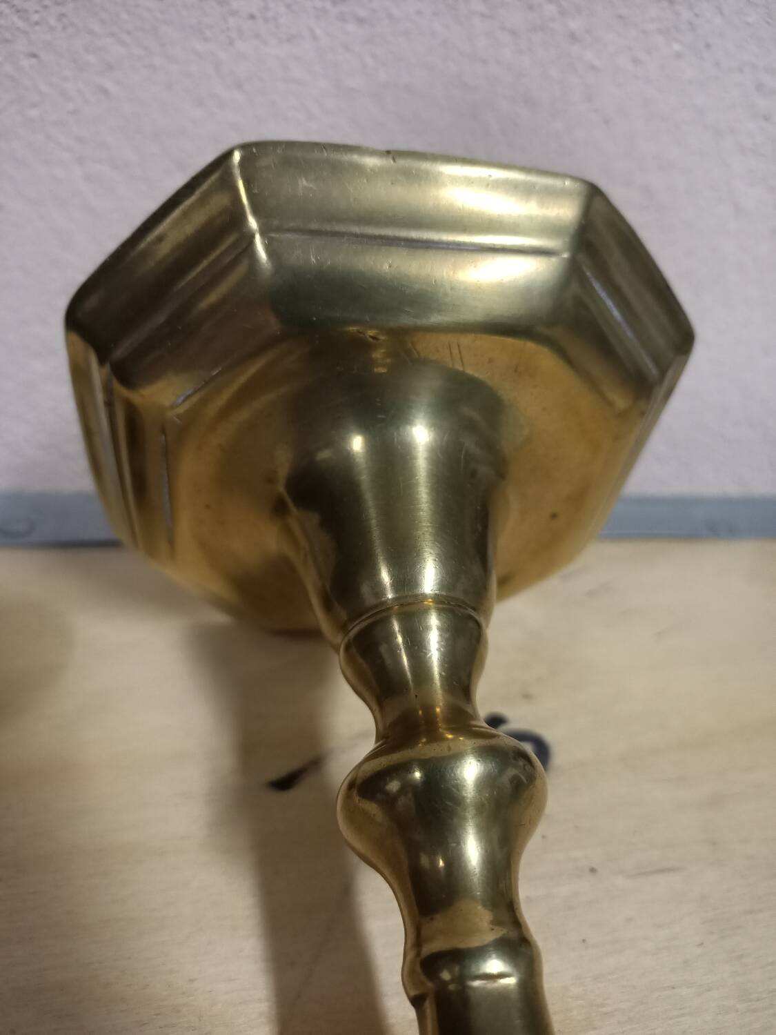 Gilded bronze candle holder