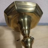Gilded bronze candle holder