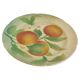 Majolica Oranges Plate by Keller & Guerin Saint Clement, France 1900s