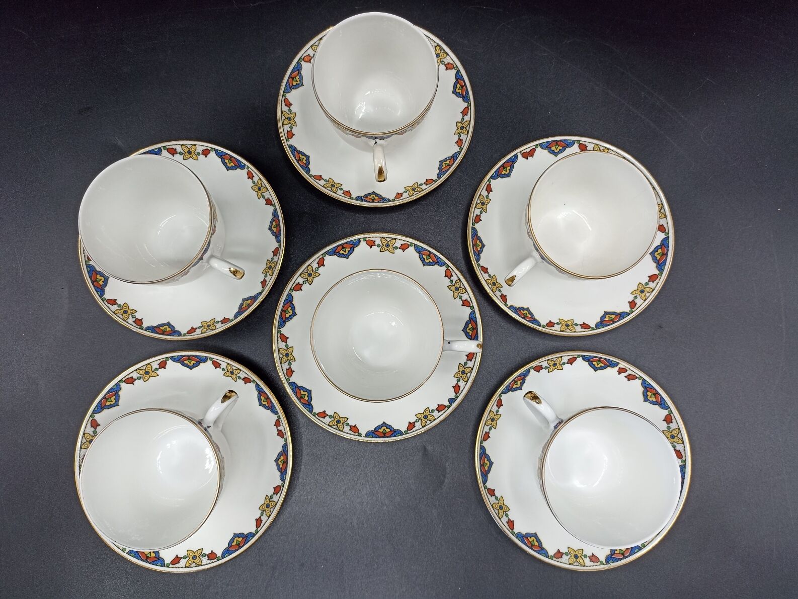 6 Cups art deco coffee - Jean Boyer