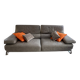 Roche bobois canapé digital - grey leather - 3 seats - 238 cm
