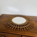 Rattan mirror
