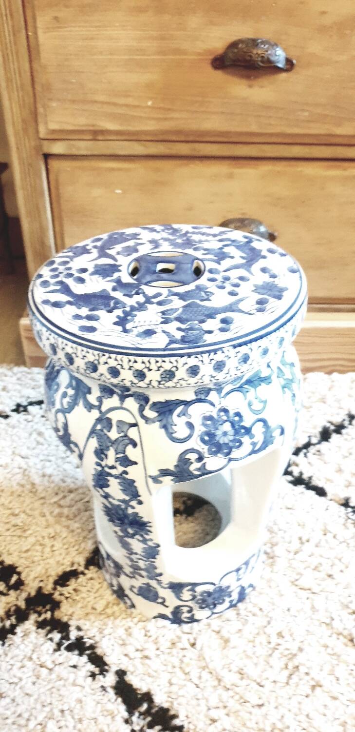 Ceramic stool or side table