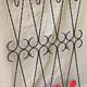 Coat hook, wrought iron and ceramic coat rack