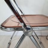 3 Plia chairs, designer Giancarlo Piretti for Anonima Castelli