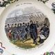 Set of 10 plates Creil & Montereau, Siege of Sebastopol, fine earthenware