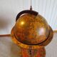 Vintage globe bar cabinet, colonial style, Italy, 1970s