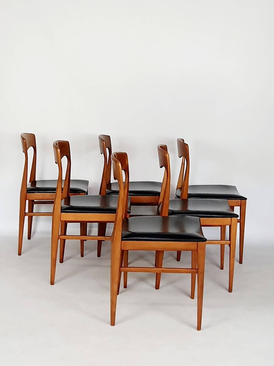 Serie de 6 chaises scandinaves