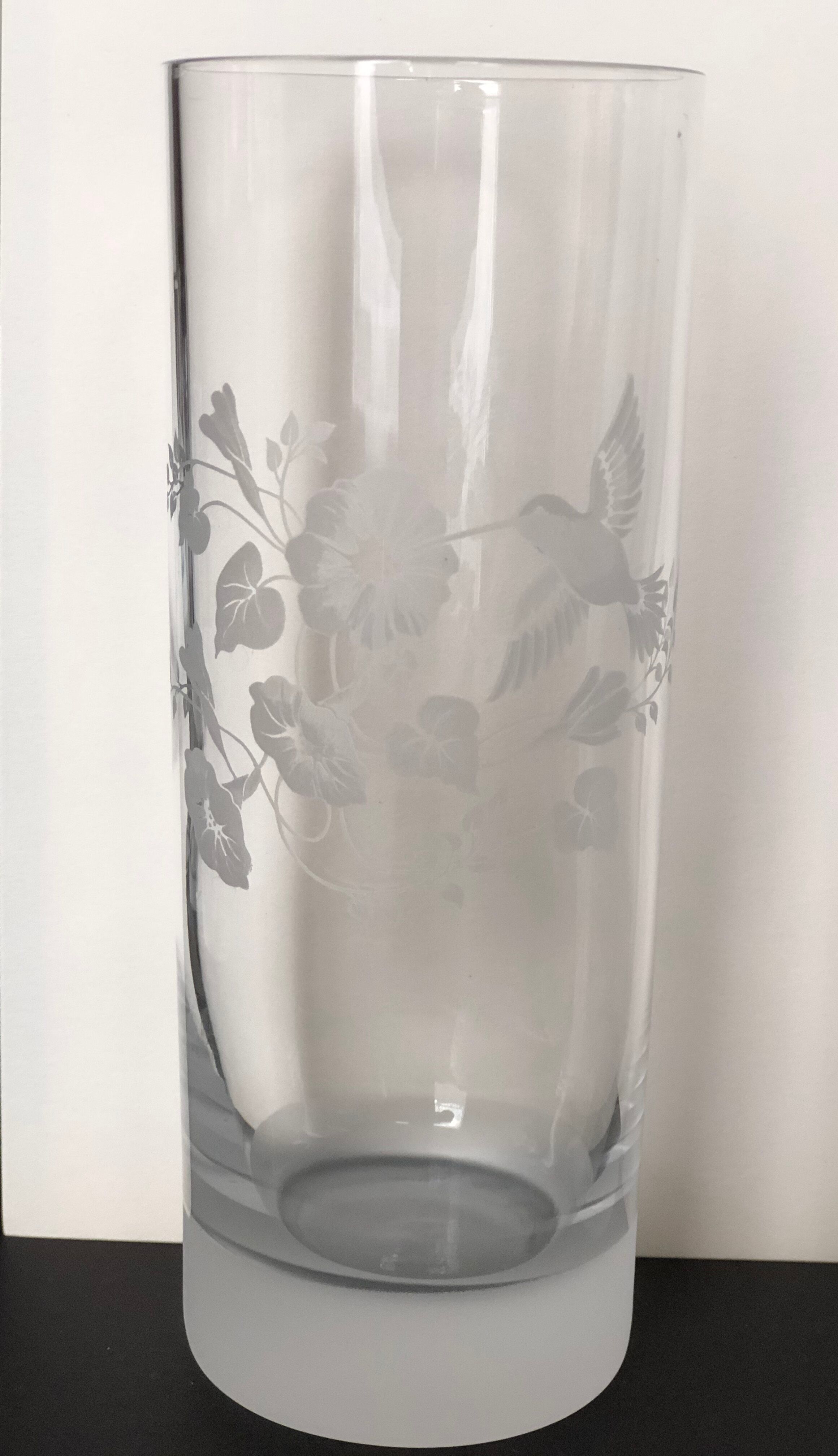 8 cut crystal orangeade glasses