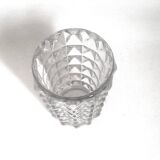 Diamond point crystal vase from the 50s height 21.5 cm