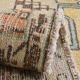 Yellow & Brown Oriental Vintage Rug, 125x230Cm