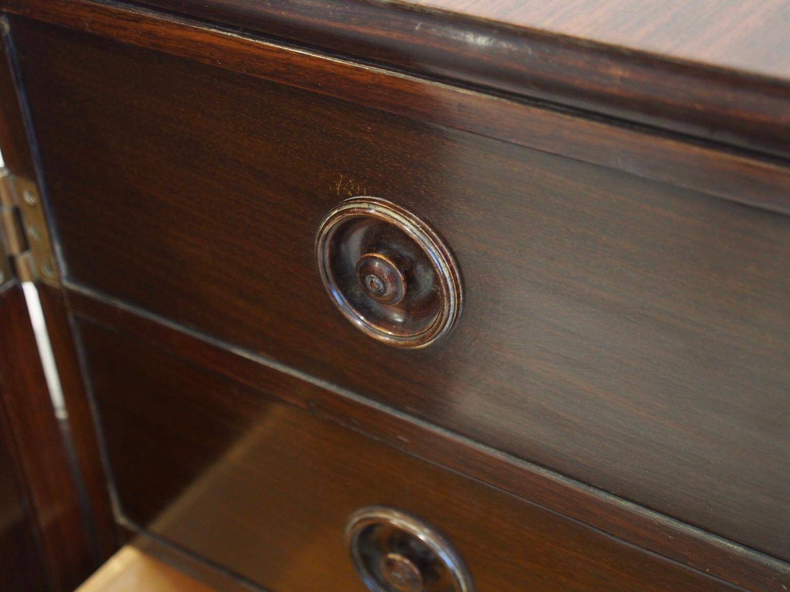 Mid-century meridian by Giuseppe Gibelli with bedside table.