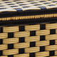 Vintage clothes basket in braided scoubidou