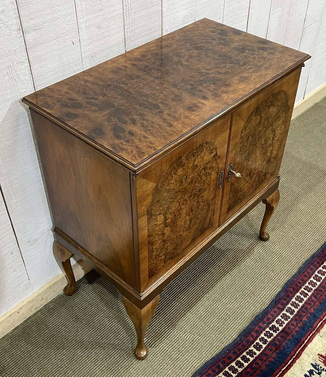 1950s English walnut buffet