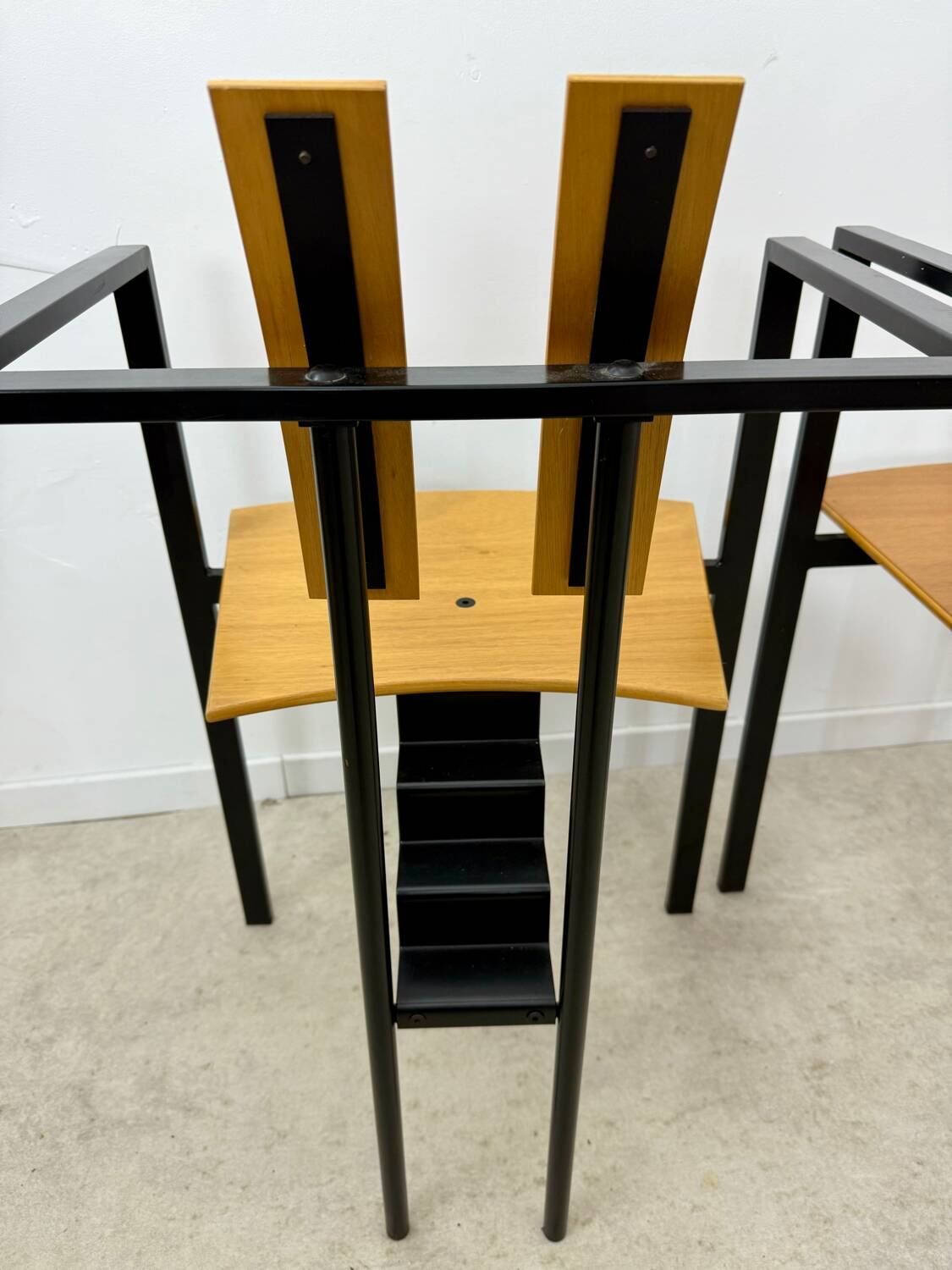 3 old Karl Friedrich Forster raw design chairs model Trix KFF postmodern 70s/80s