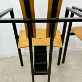 3 old Karl Friedrich Forster raw design chairs model Trix KFF postmodern 70s/80s